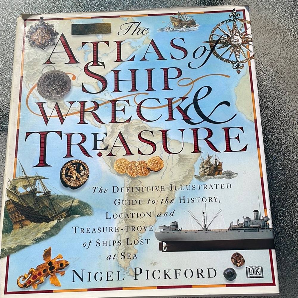 Vintage The Atlas of Shipwreck & Treasure Book 1994 Sailors